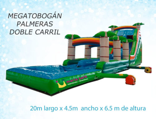 Megatobogán Palmeras doble carril + piscina