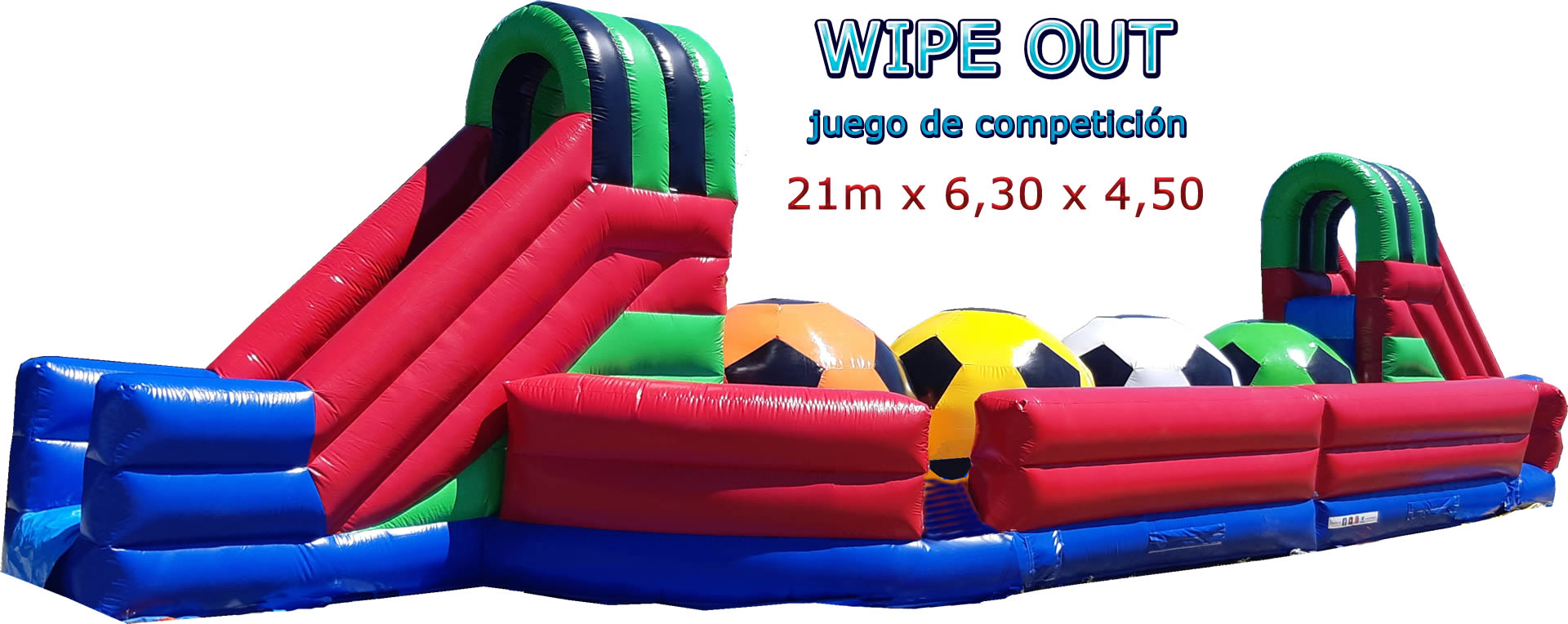 WIIPE OUT.Juego competicion 21 x6